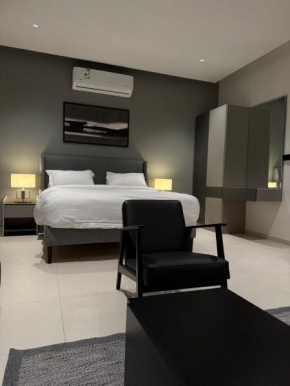 Black&Grey Double Bedroom in AlMalqa